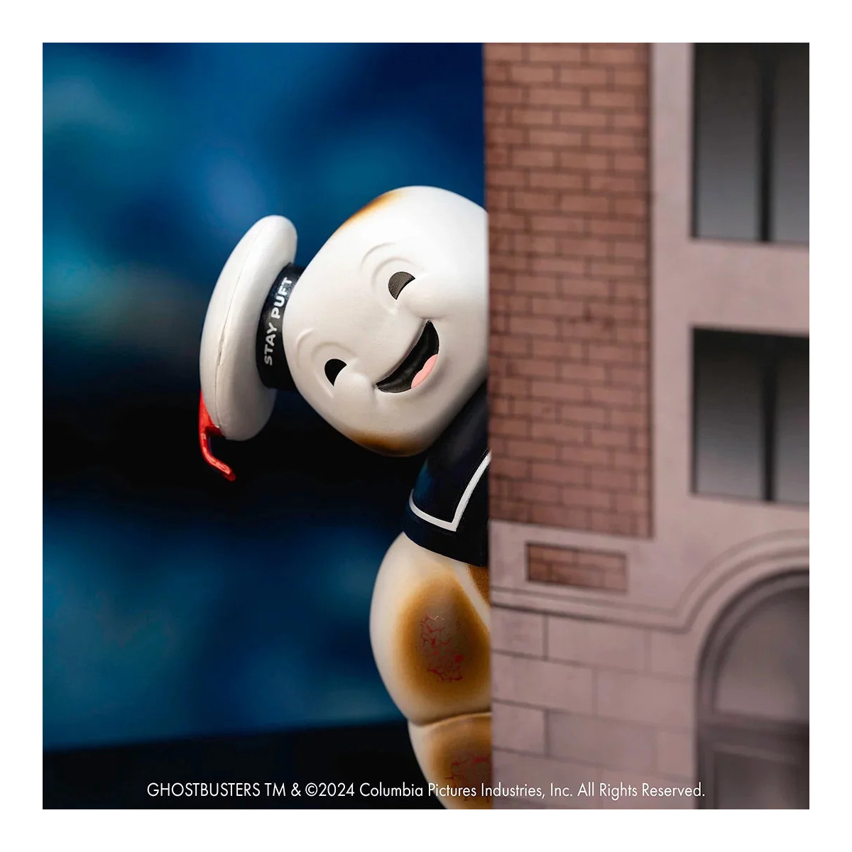 Jada Toys - Ghostbusters Hombre de malvavisco Stay Puft con Cadillac Ecto-1 - Nano Scene 1/64