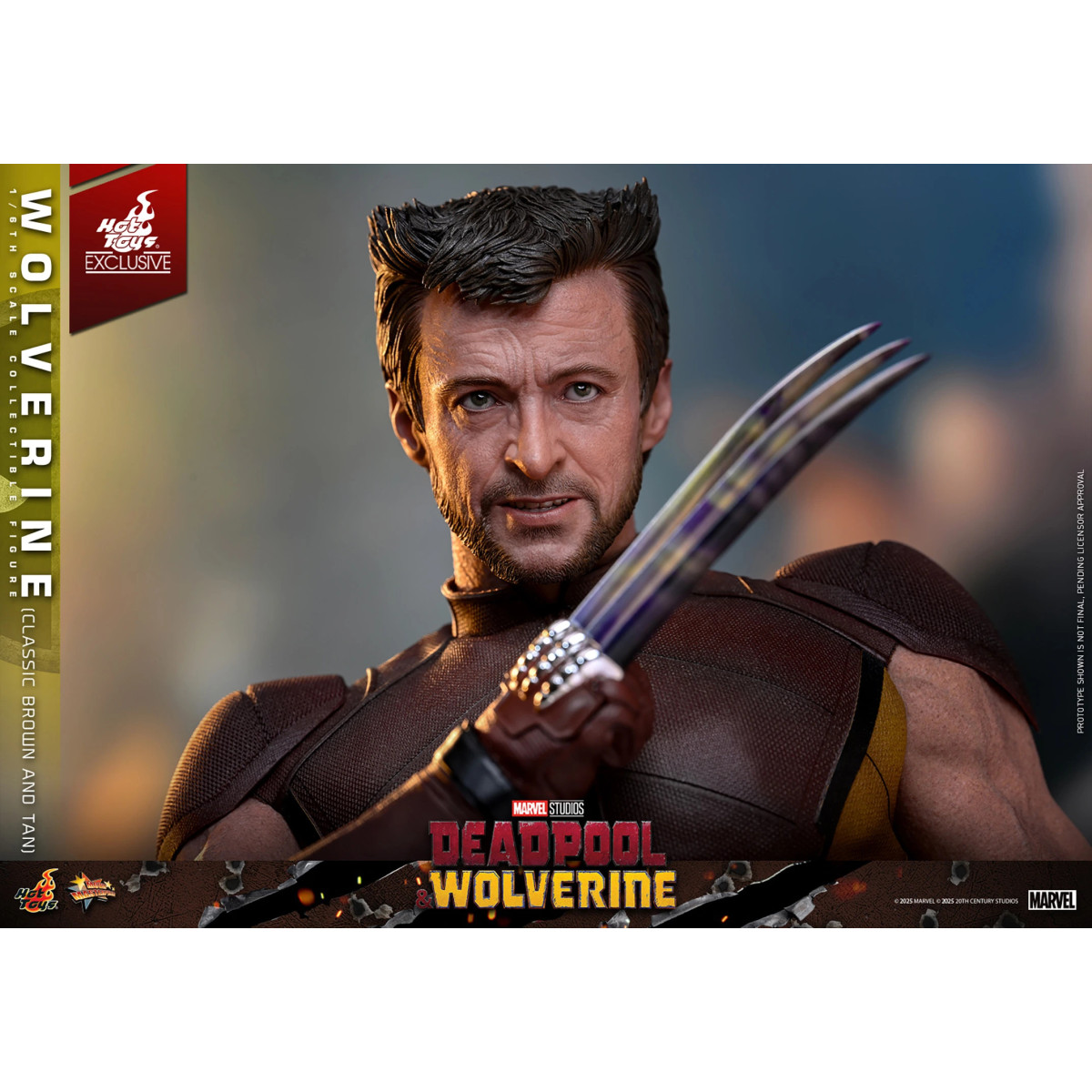 Hot Toys Marvel Deadpool & Wolverine - Wolverine (Classic Brown and Tan) MMS 1/6 Edición Exclusiva