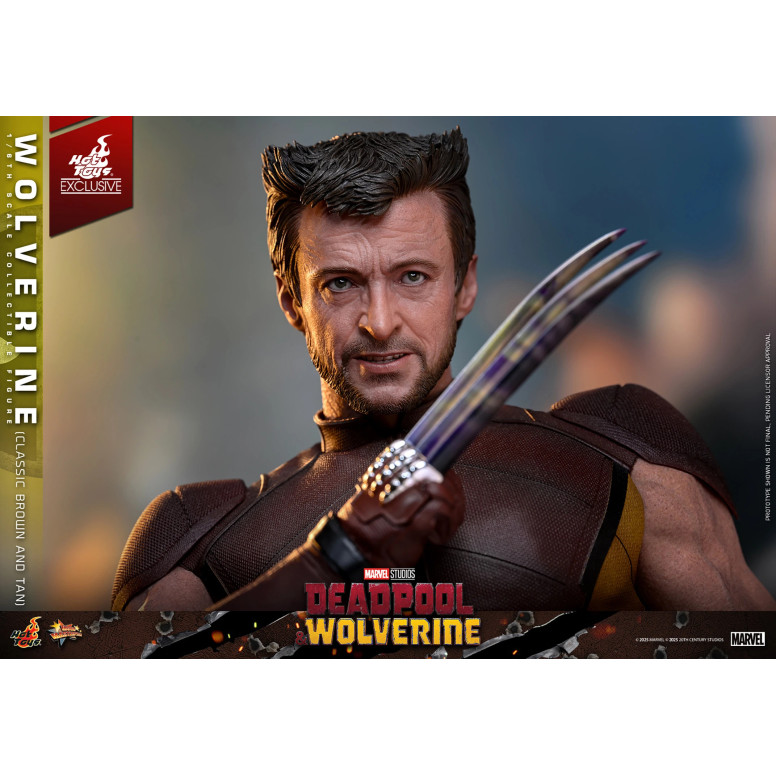 Hot Toys Marvel Deadpool & Wolverine - Wolverine (Classic Brown and Tan) MMS 1/6 Edición Exclusiva