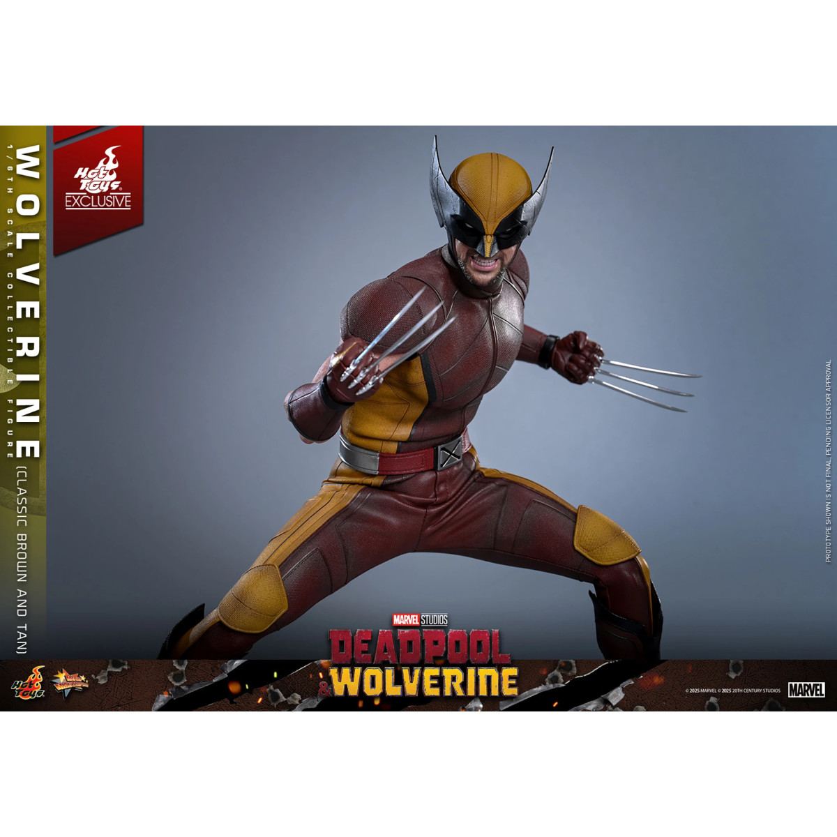 Hot Toys Marvel Deadpool & Wolverine - Wolverine (Classic Brown and Tan) MMS 1/6 Edición Exclusiva