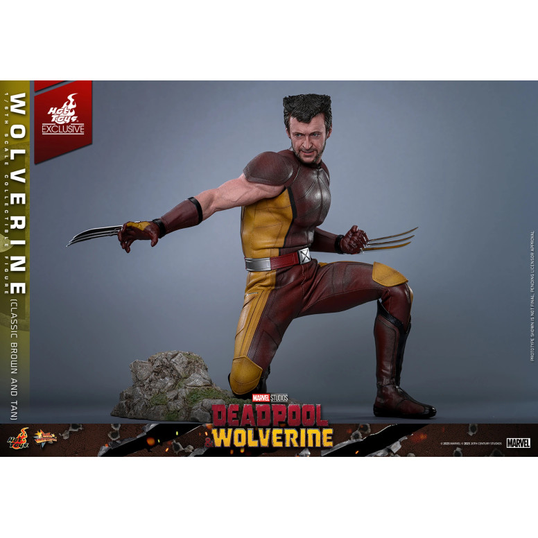 Hot Toys Marvel Deadpool & Wolverine - Wolverine (Classic Brown and Tan) MMS 1/6 Edición Exclusiva