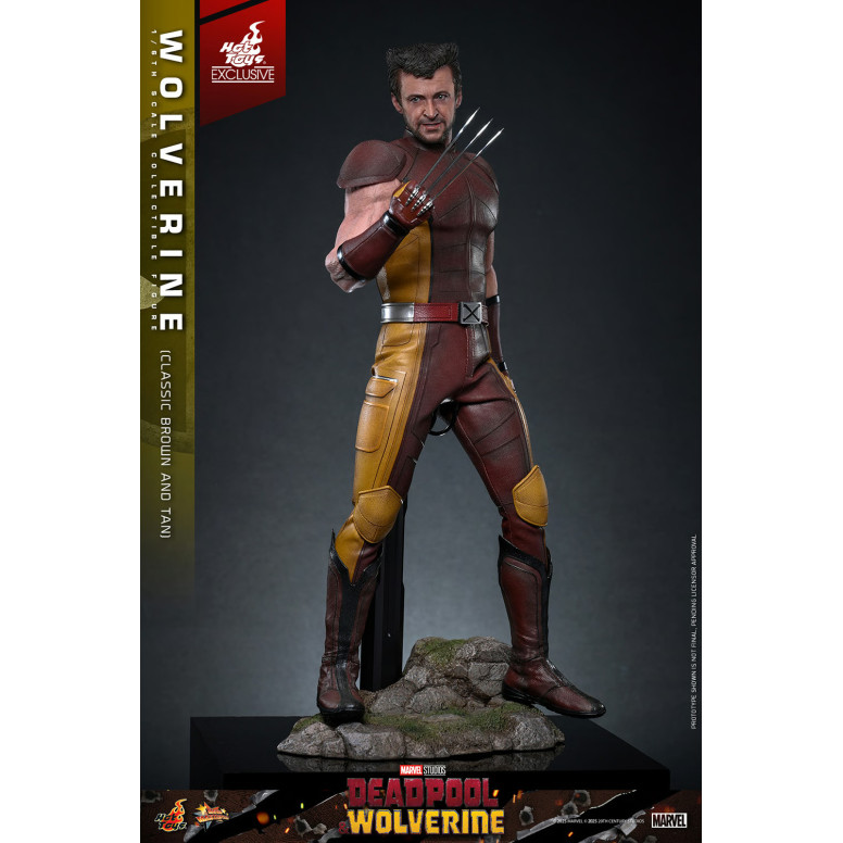 Hot Toys Marvel Deadpool & Wolverine - Wolverine (Classic Brown and Tan) MMS 1/6 Edición Exclusiva