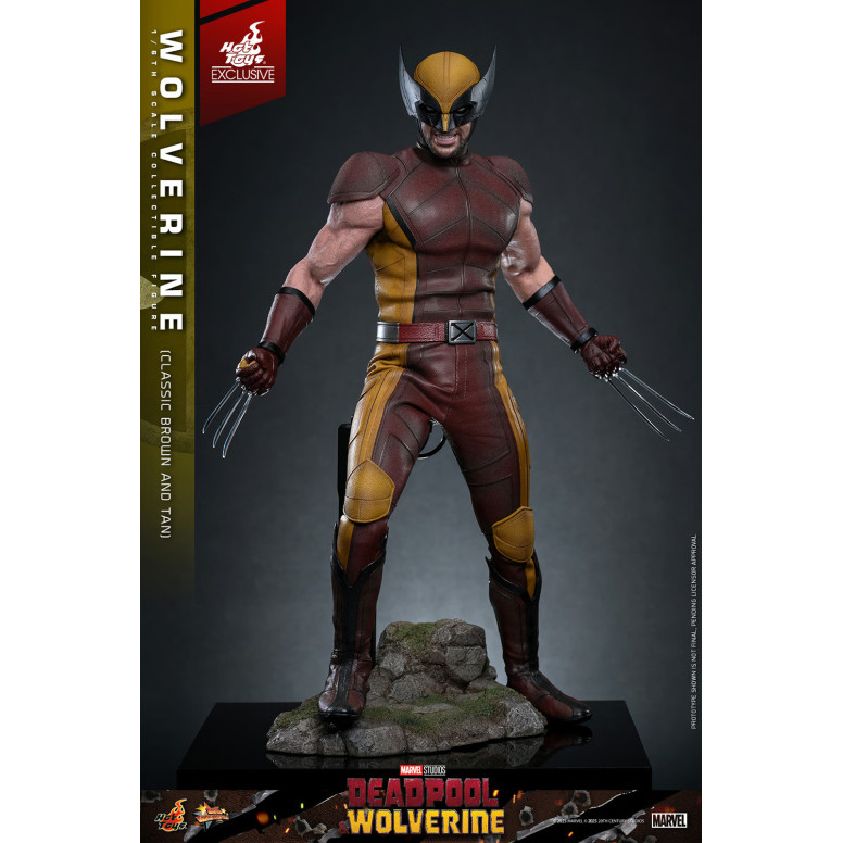Hot Toys Marvel Deadpool & Wolverine - Wolverine (Classic Brown and Tan) MMS 1/6 Edición Exclusiva
