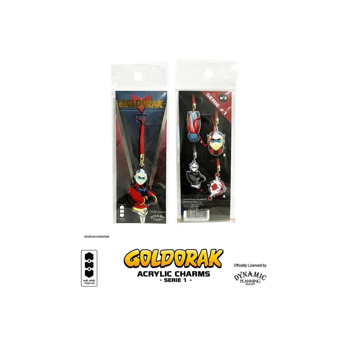 We Are Tokyo - Grendizer Acrylic Charm Serie 1 Buste Actarus
