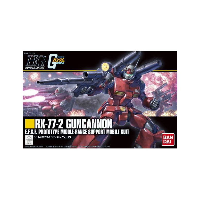 Bandai - Gunpla - Gundam 1/144 HG - Cañón RX-77-2 - Mobile Suit Gundam UC