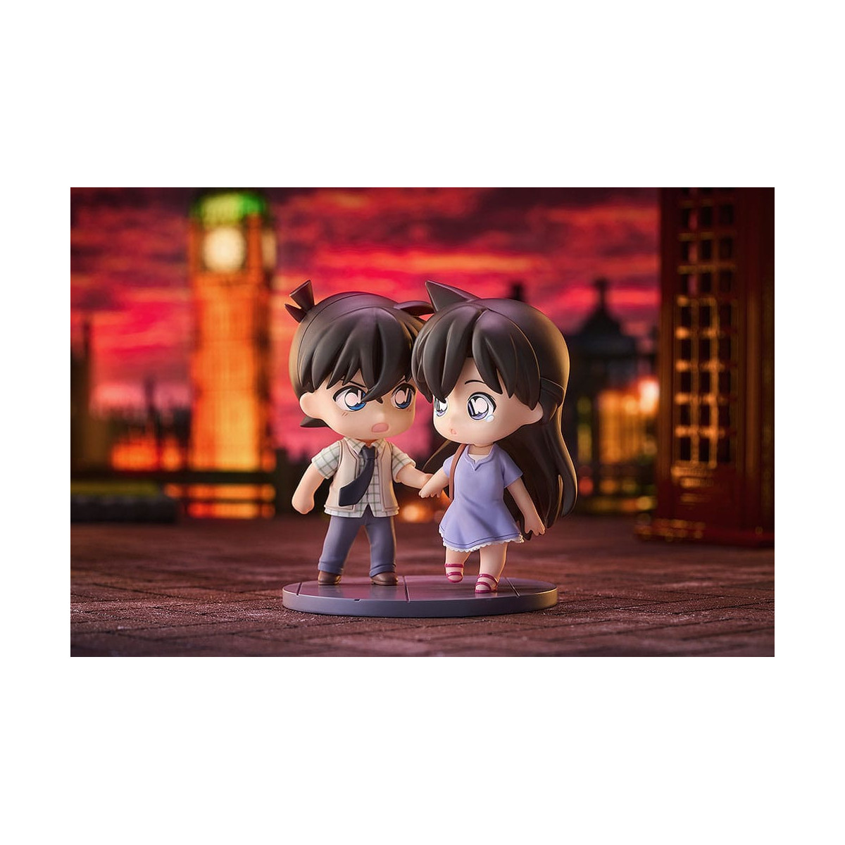 GoodSmile - Qset Shinichi Kudo & Ran Mori - Pack 2 figuras Detective Conan