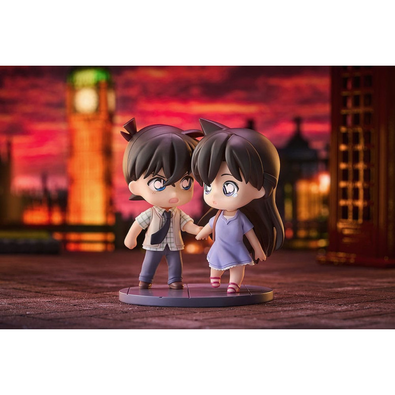 GoodSmile - Qset Shinichi Kudo & Ran Mori - Pack 2 figuras Detective Conan