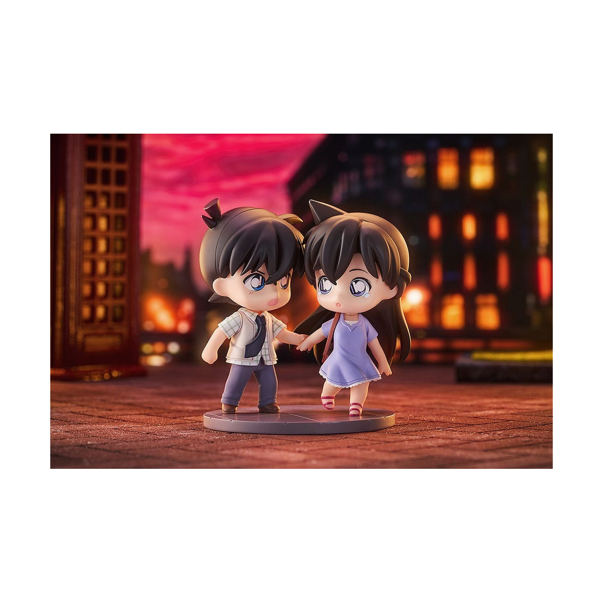 GoodSmile - Qset Shinichi Kudo & Ran Mori - Pack 2 figuras Detective Conan
