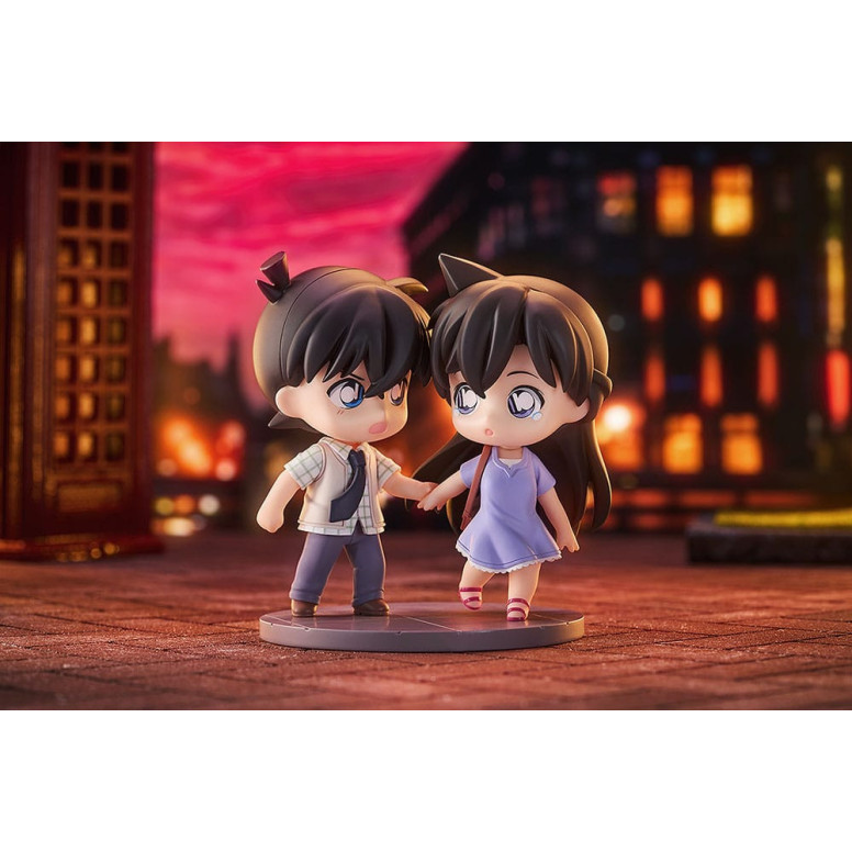 GoodSmile - Qset Shinichi Kudo & Ran Mori - Pack 2 figuras Detective Conan