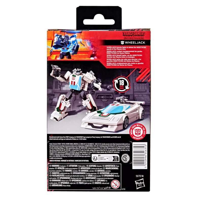Hasbro - Transformers Devastation - WHEELJACK - Colección MTMTE Studio Series Deluxe Class