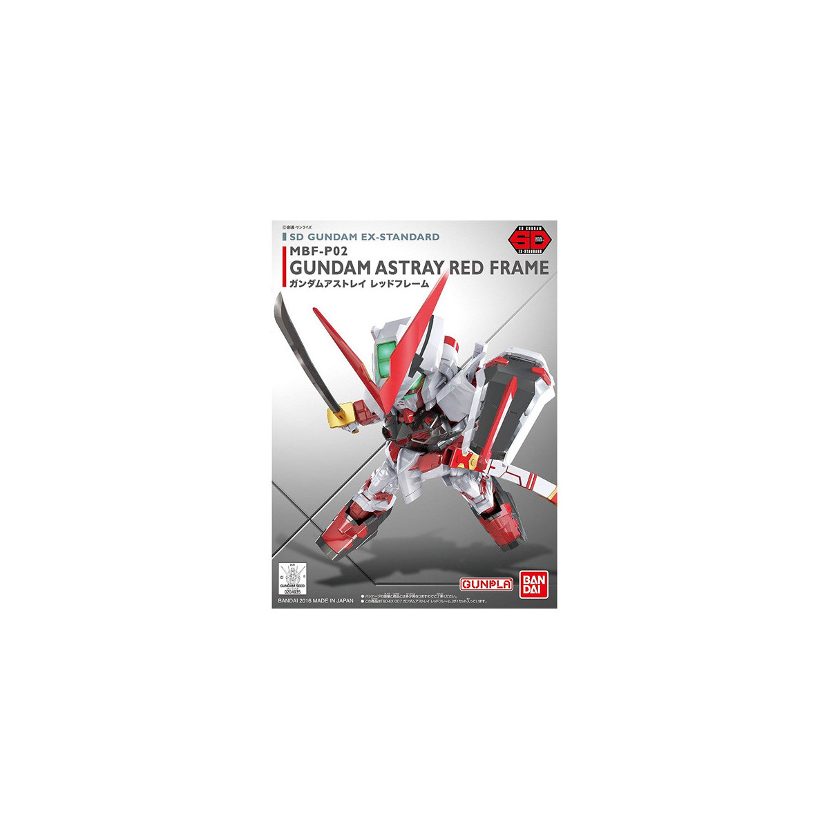 Bandai - Gunpla - SD Gundam Ex-Estándar - MBF-P02 Gundam Astray Marco Rojo - Gundam Semilla
