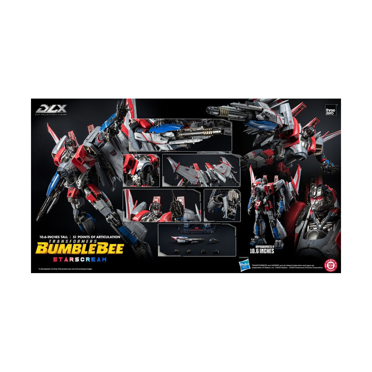 Three Zero Transformers - DLX STARSCREAM 1/6 - Transformers: Bumblebee