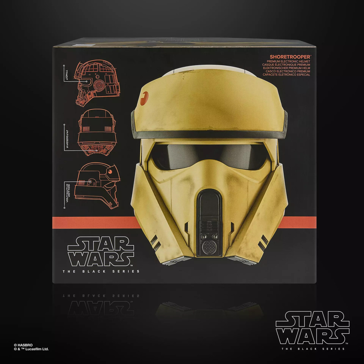 Hasbro Star Wars The Black Series - Casco electrónico Shoretrooper - Andor