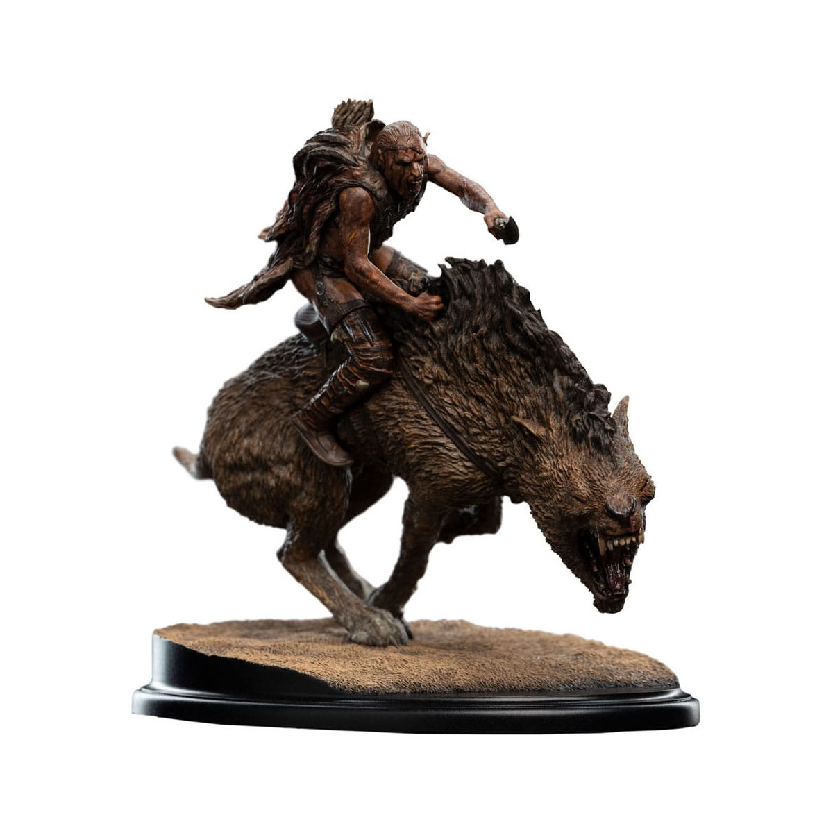 Weta - Sharkû en Warg Miniatura Statue 1/10 - El Señor de los Anillos - LOTR