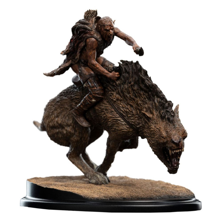 Weta - Sharkû en Warg Miniatura Statue 1/10 - El Señor de los Anillos - LOTR
