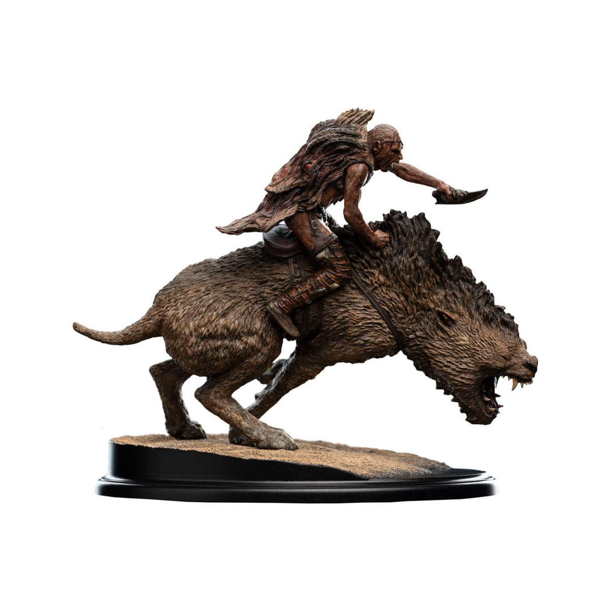 Weta - Sharkû en Warg Miniatura Statue 1/10 - El Señor de los Anillos - LOTR