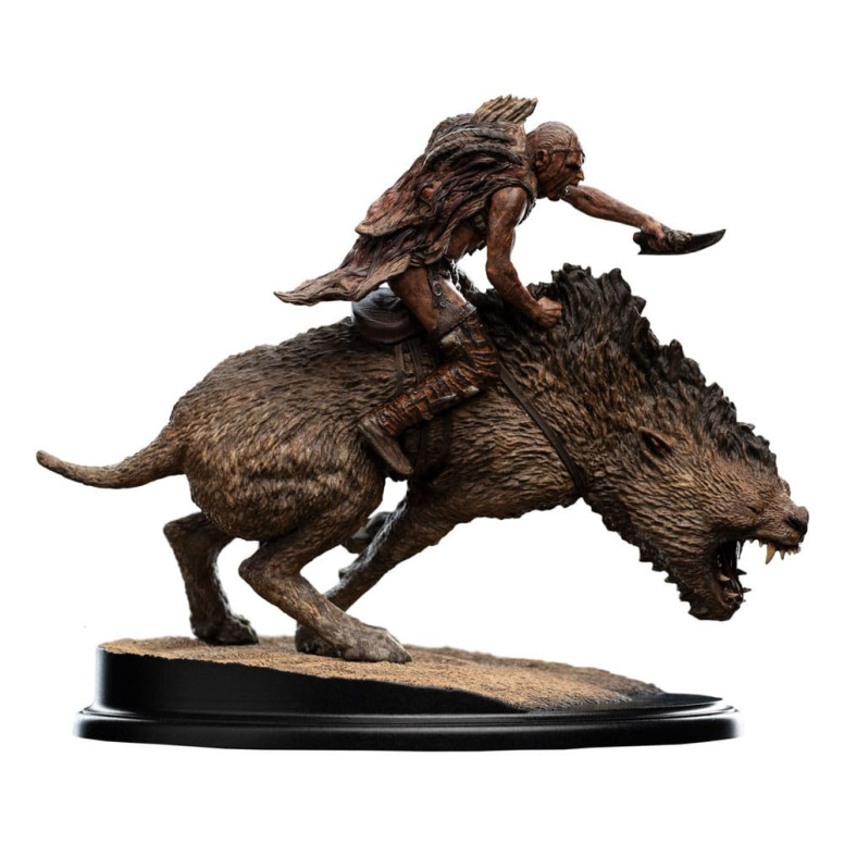 Weta - Sharkû en Warg Miniatura Statue 1/10 - El Señor de los Anillos - LOTR