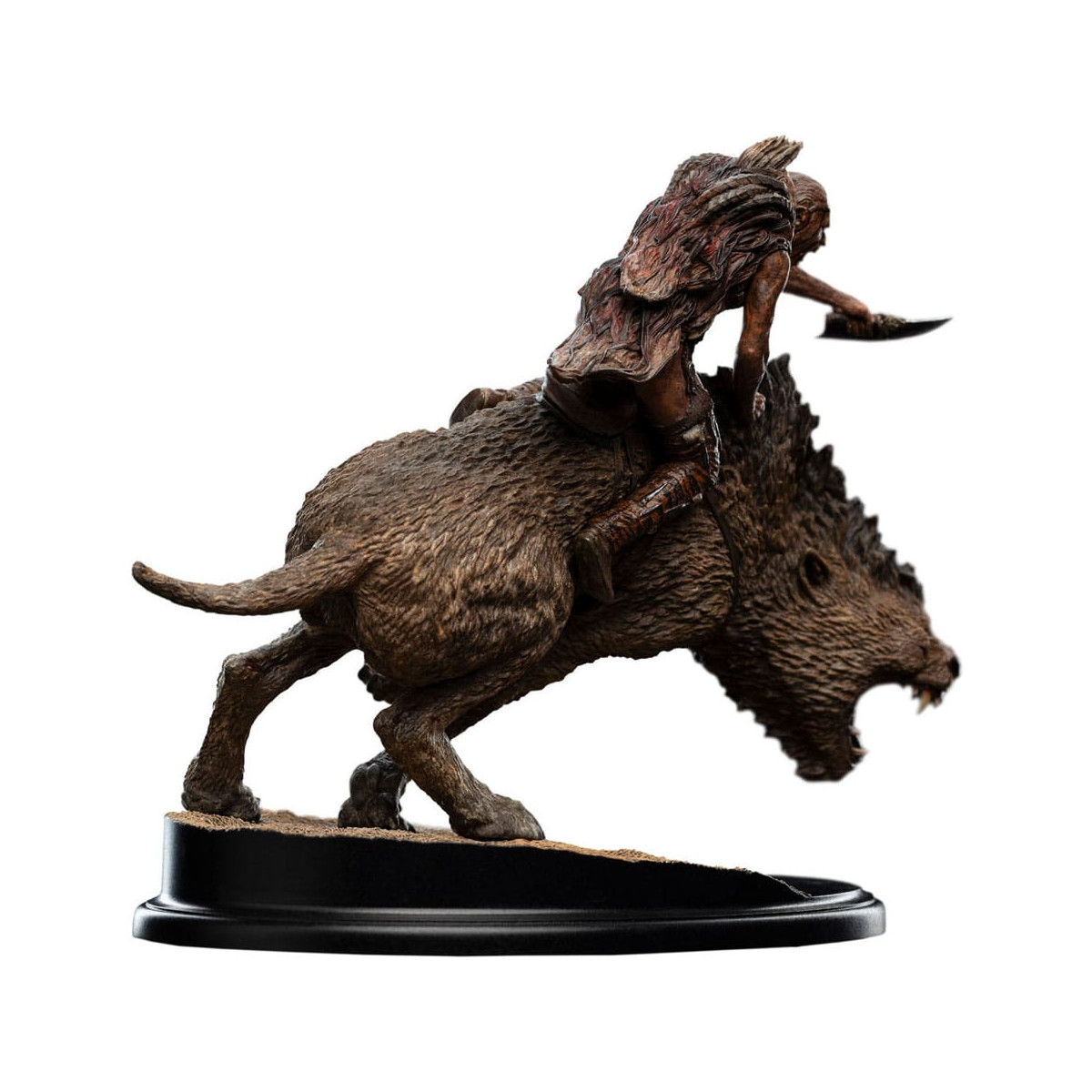 Weta - Sharkû en Warg Miniatura Statue 1/10 - El Señor de los Anillos - LOTR