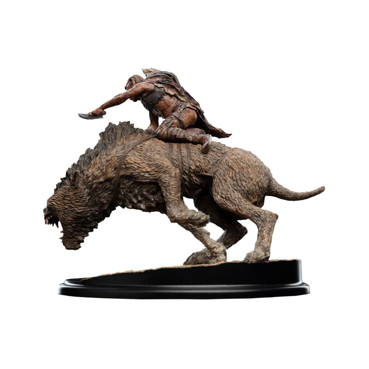 Weta - Sharkû en Warg Miniatura Statue 1/10 - El Señor de los Anillos - LOTR