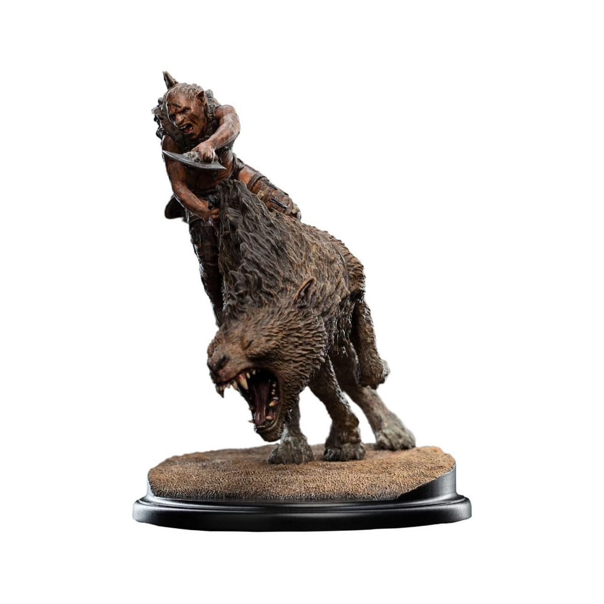 Weta - Sharkû en Warg Miniatura Statue 1/10 - El Señor de los Anillos - LOTR