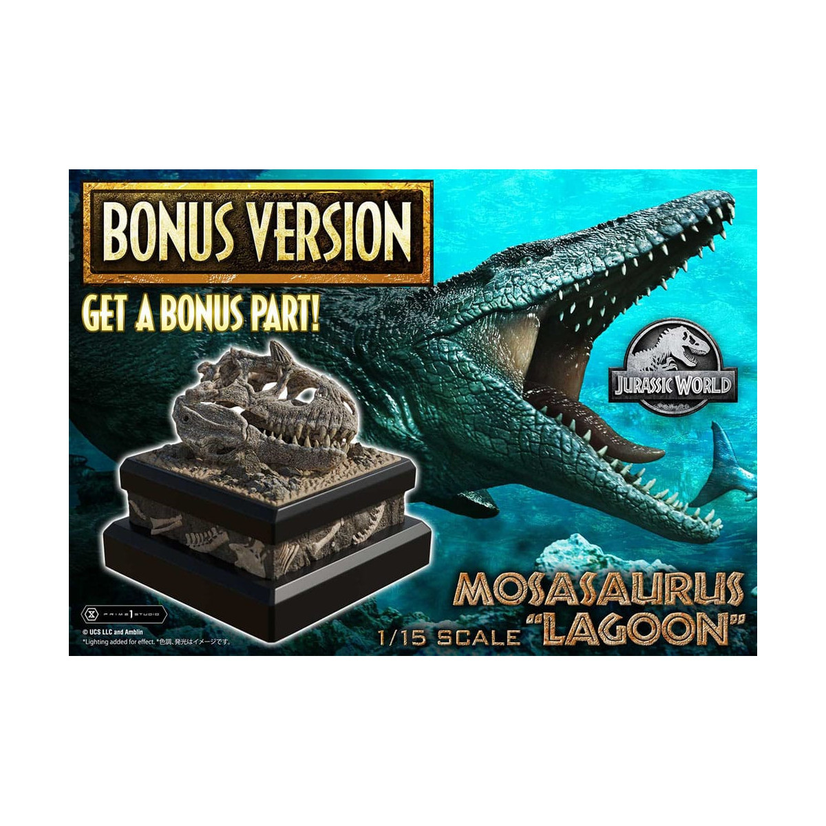 Prime 1 Studio - Jurassic World - Mosasaurus "Laguna" Bonus Version Legacy Museum Collection 1/15