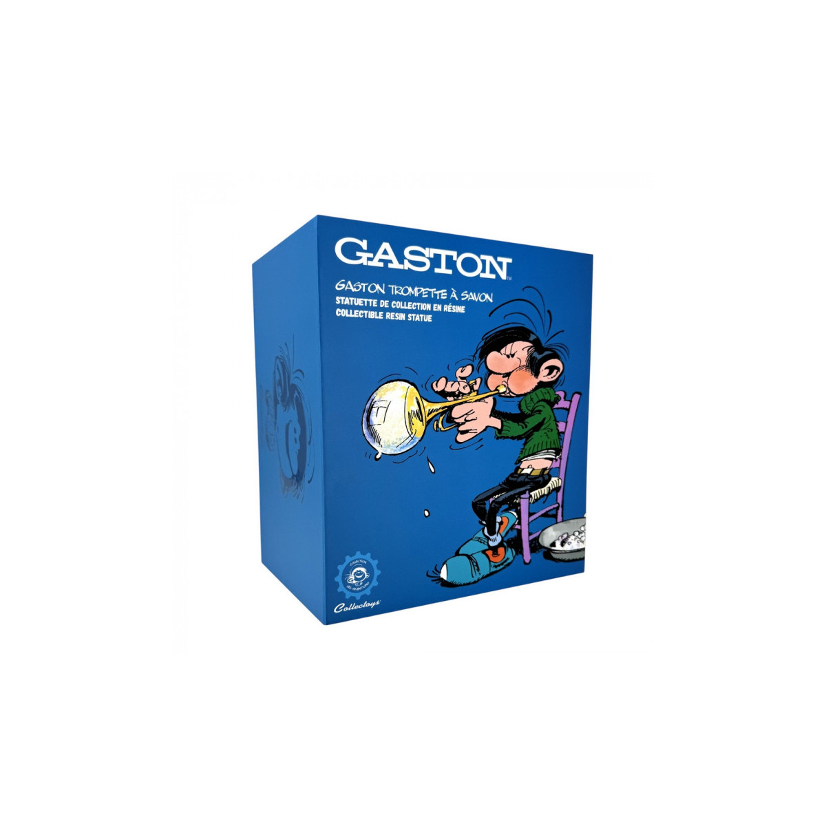 Plastoy Gaston Lagaffe - Gaston Lagaffe trompeta de pompas de jabón