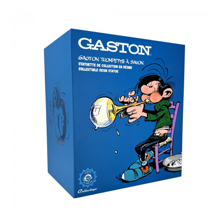 Plastoy Gaston Lagaffe - Gaston Lagaffe trompeta de pompas de jabón