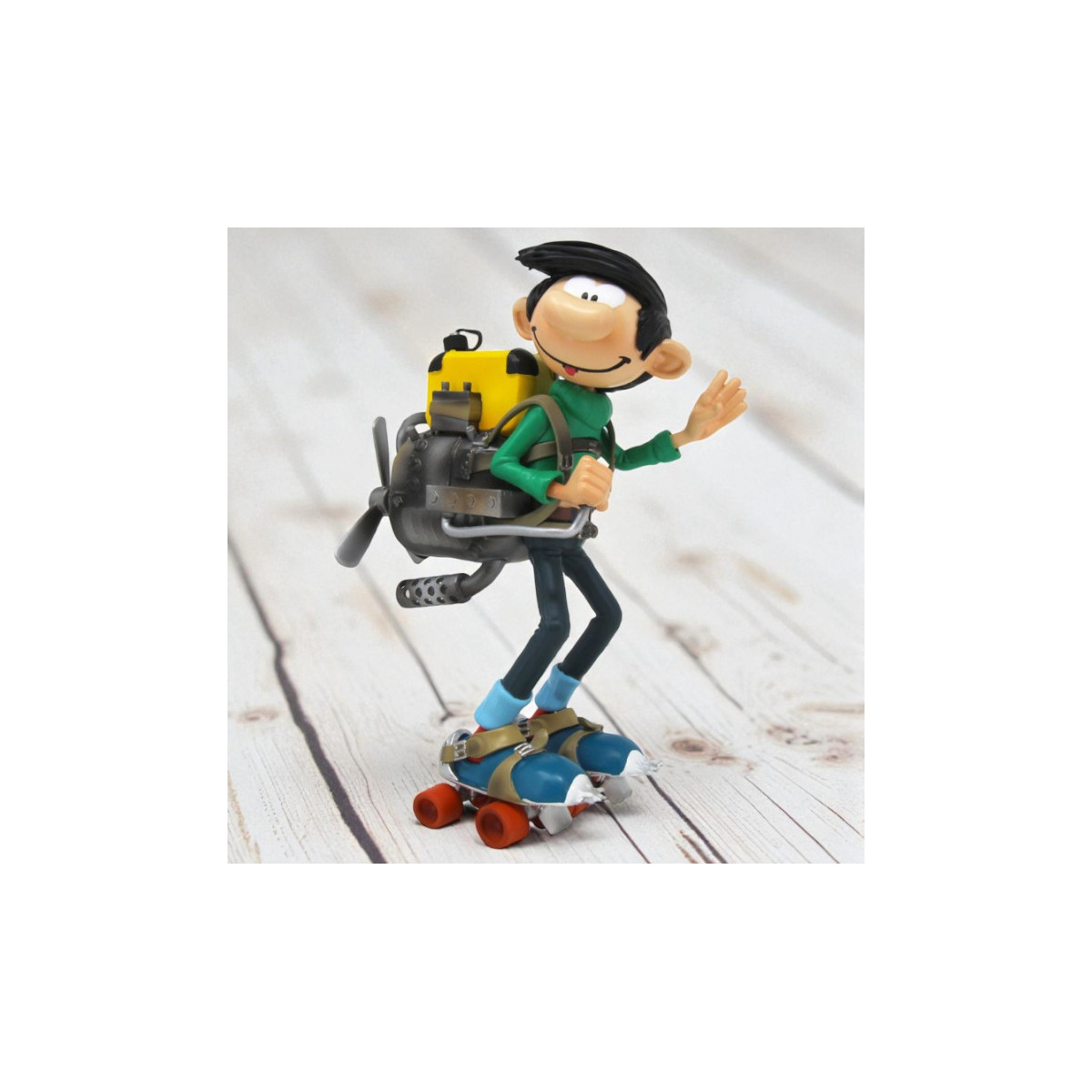 Plastoy Gaston Lagaffe - Gaston Lagaffe motor en patines