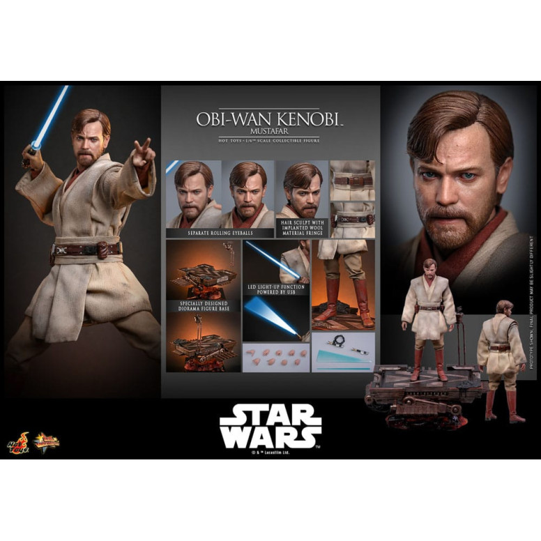 Hot toys Star Wars: Obi-Wan Kenobi (Mustafar) 1/6 - Episodio III: La venganza de los Sith