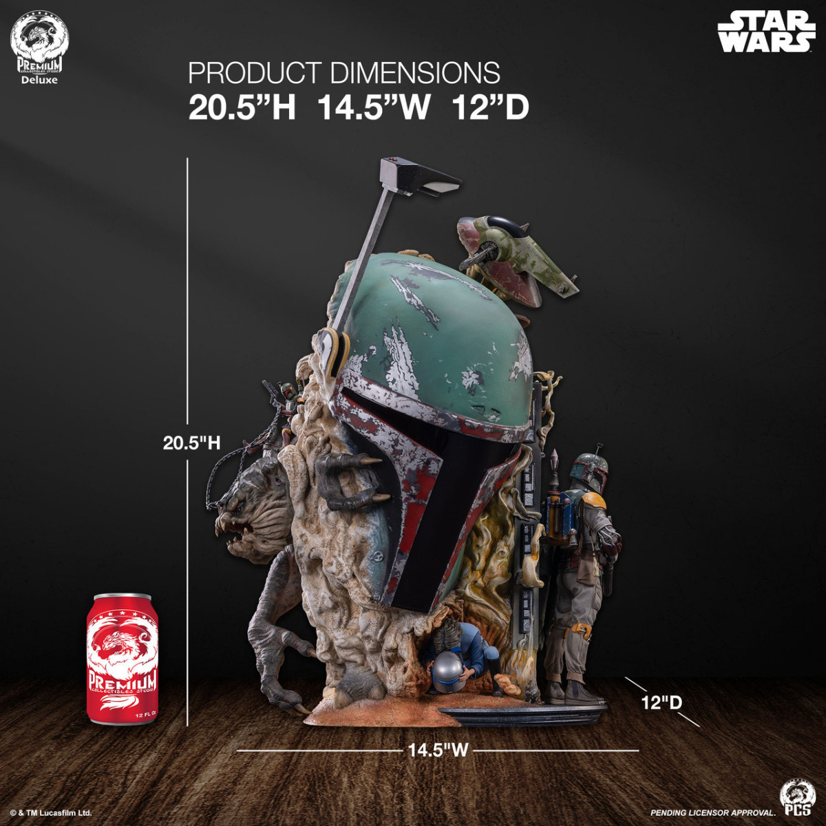 PCS Star Wars - Boba Fett Busto de Arte Deluxe