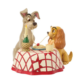 Disney Tradition By Jim Shore - La dama y el vagabundo - Spaghetti - La dama y el vagabundo