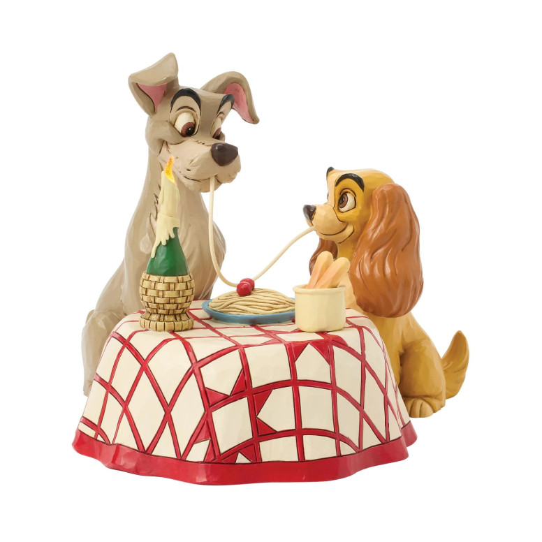 Disney Tradition By Jim Shore - La dama y el vagabundo - Spaghetti - La dama y el vagabundo