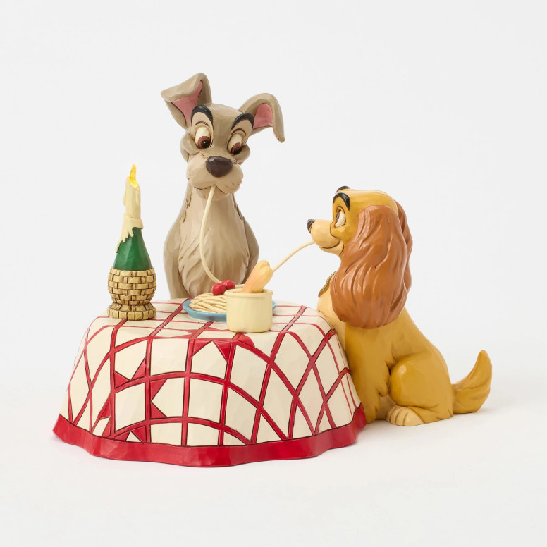 Disney Tradition By Jim Shore - La dama y el vagabundo - Spaghetti - La dama y el vagabundo