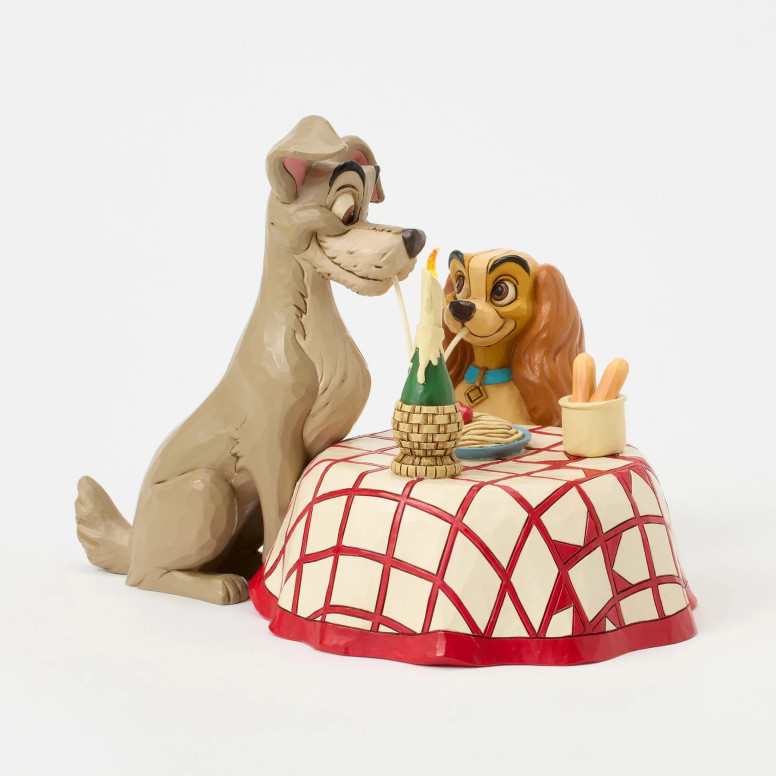 Disney Tradition By Jim Shore - La dama y el vagabundo - Spaghetti - La dama y el vagabundo