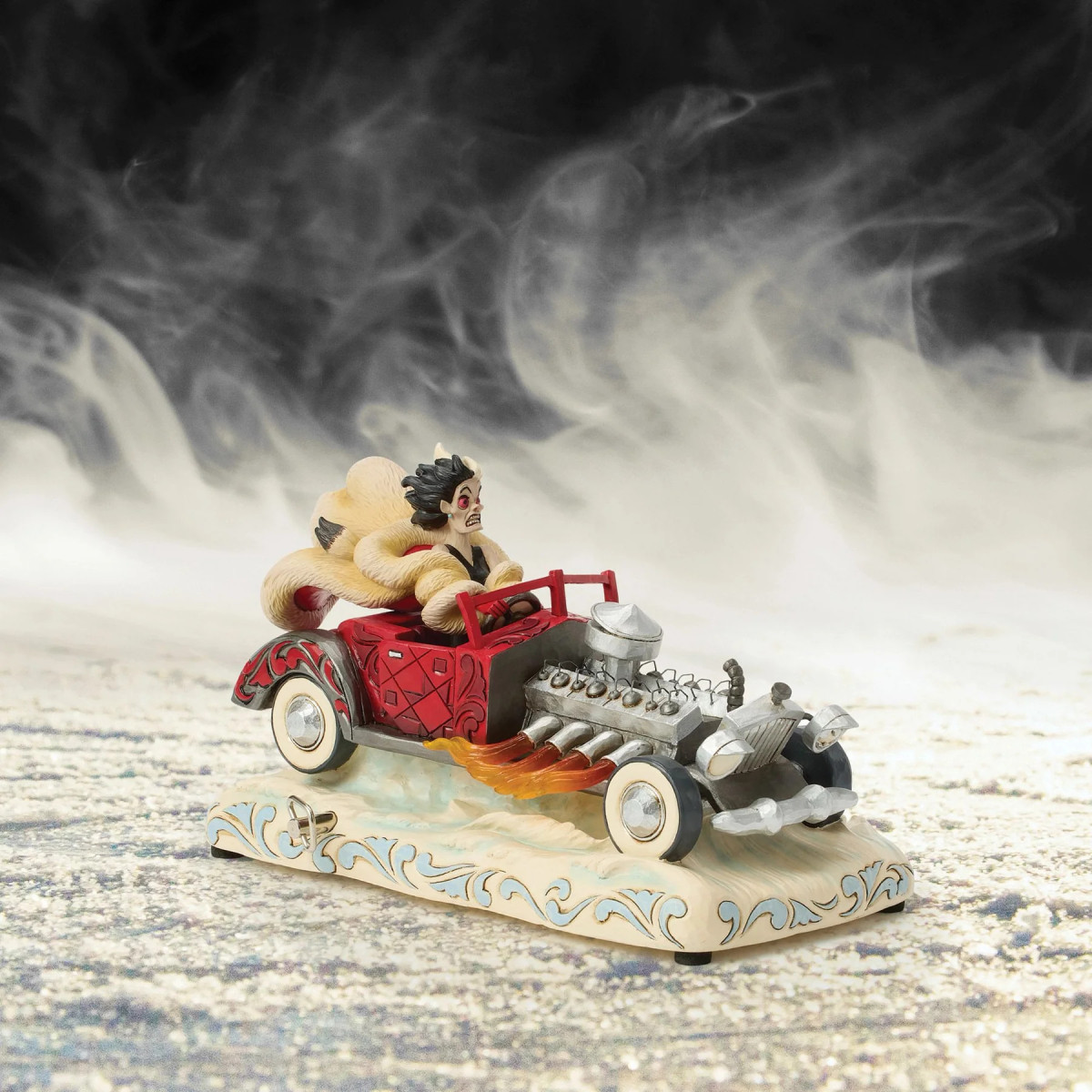 Enesco - les 101 dálmatas - Coche musical Cruella d'Enfer - Disney Tradición de Jim Shore
