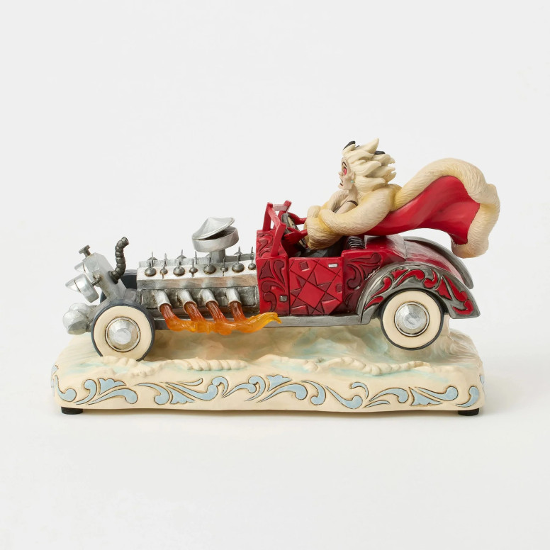 Enesco - les 101 dálmatas - Coche musical Cruella d'Enfer - Disney Tradición de Jim Shore
