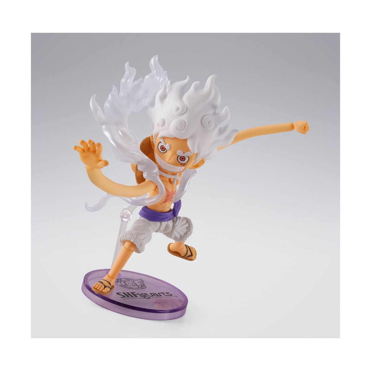 Tamashii Bandai One Piece - Monkey.D.Luffy Gear 5 - Figura de colección mundial × S.H.Figuarts