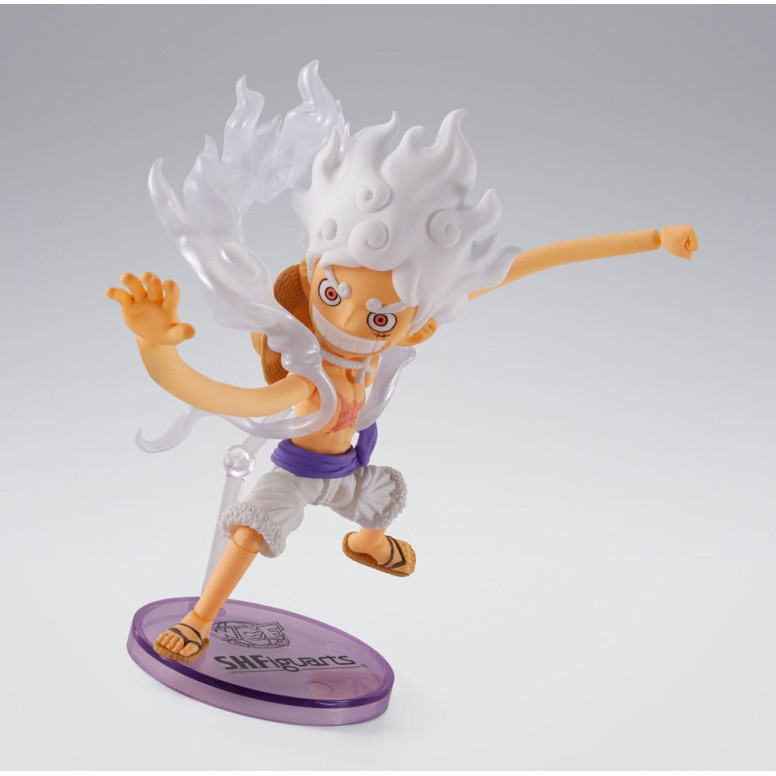Tamashii Bandai One Piece - Monkey.D.Luffy Gear 5 - Figura de colección mundial × S.H.Figuarts