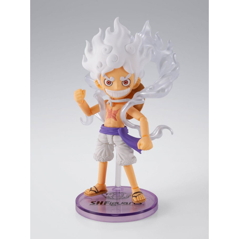 Tamashii Bandai One Piece - Monkey.D.Luffy Gear 5 - Figura de colección mundial × S.H.Figuarts