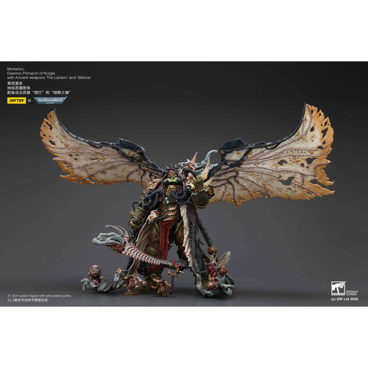 Joytoy - Warhammer - World Eaters - Angron Daemon Primarca de Khorne 1/18 - Warhammer 40000 Figurilla