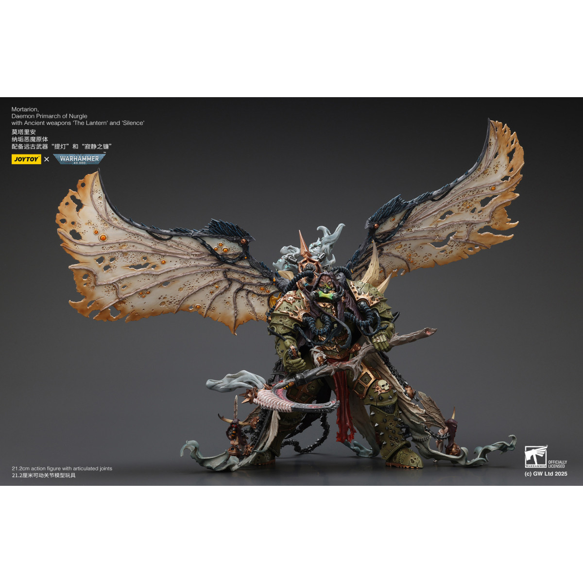 Joytoy - Warhammer - World Eaters - Angron Daemon Primarca de Khorne 1/18 - Warhammer 40000 Figurilla