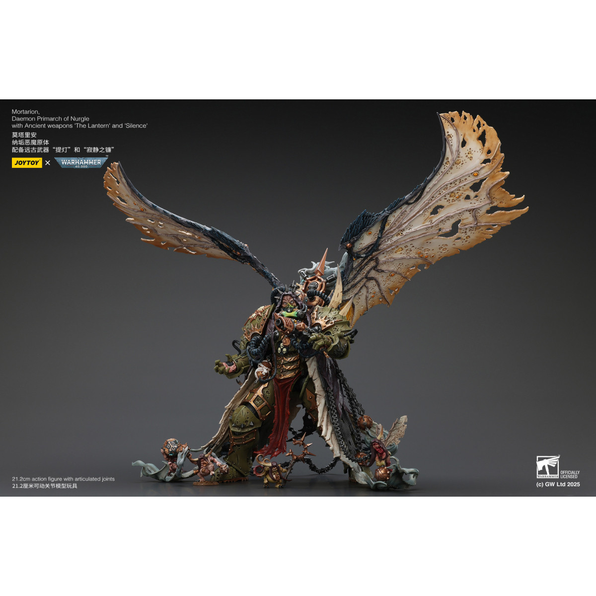 Joytoy - Warhammer - World Eaters - Angron Daemon Primarca de Khorne 1/18 - Warhammer 40000 Figurilla