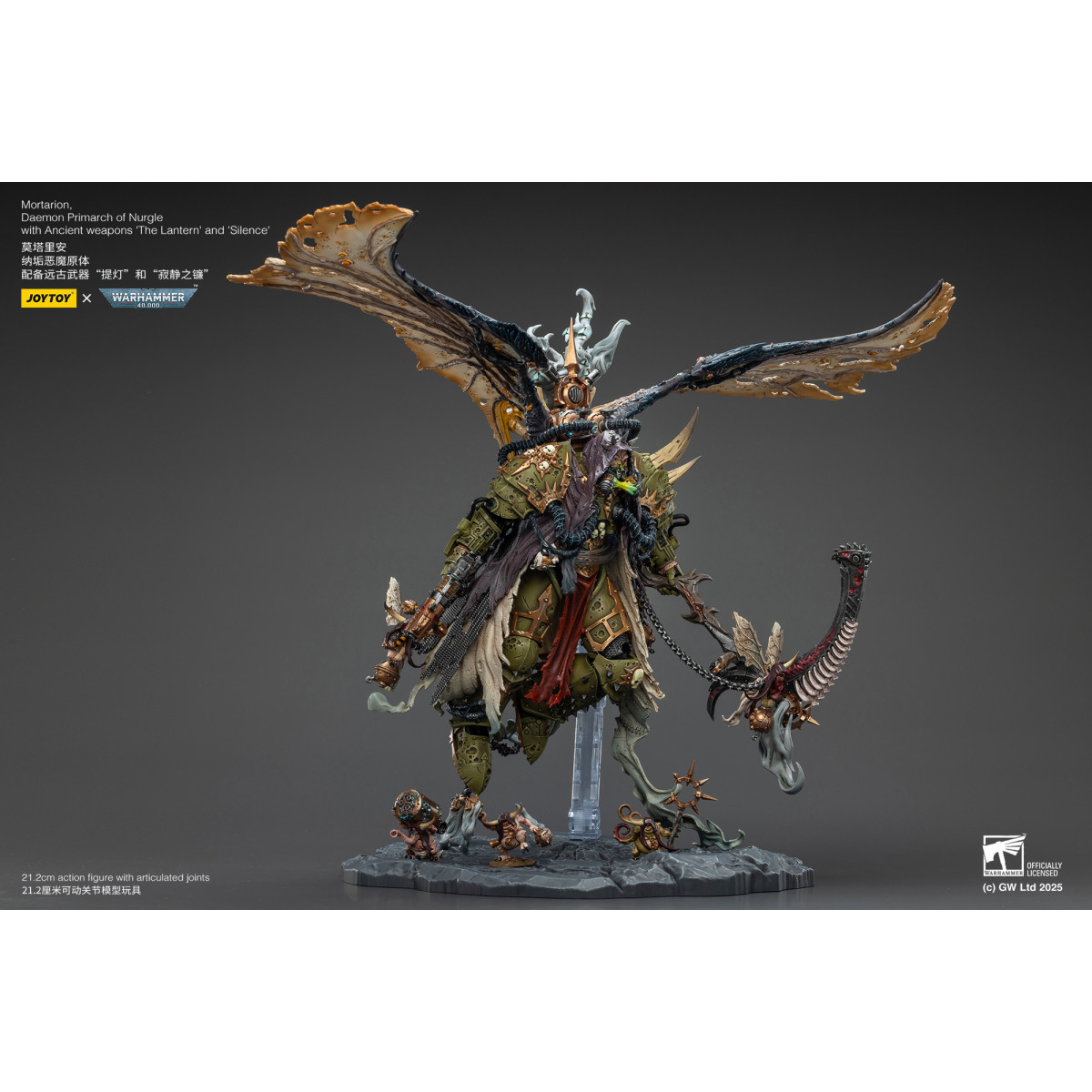 Joytoy - Warhammer - World Eaters - Angron Daemon Primarca de Khorne 1/18 - Warhammer 40000 Figurilla