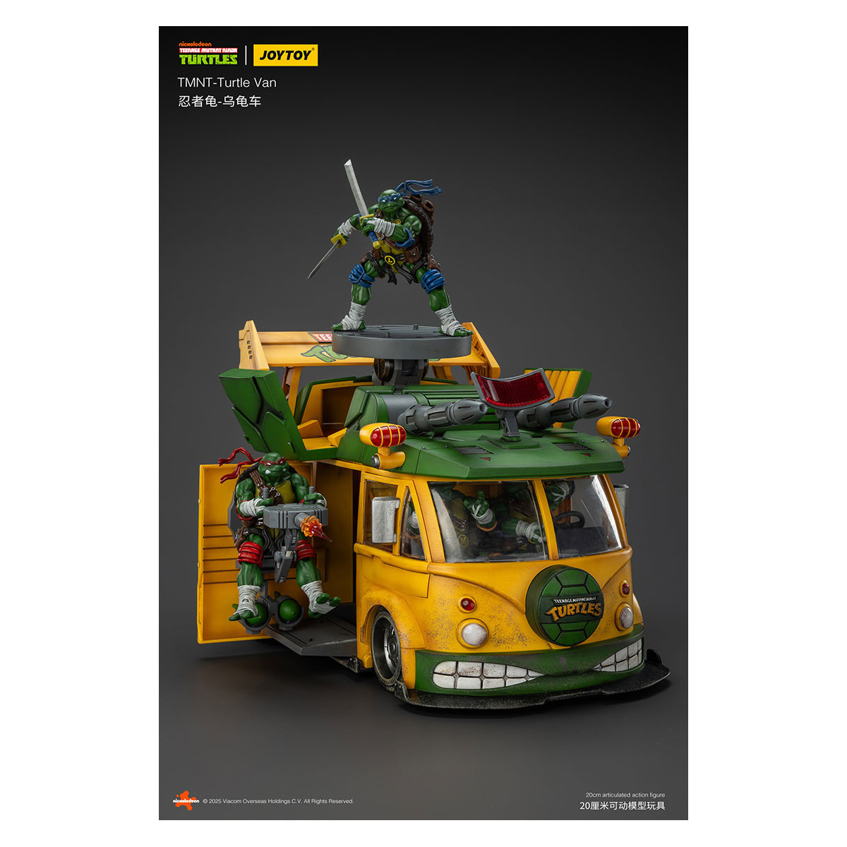 JoyToy TMNT - Furgoneta Tortuga - Teenage Mutant Ninja Turtles 1/18