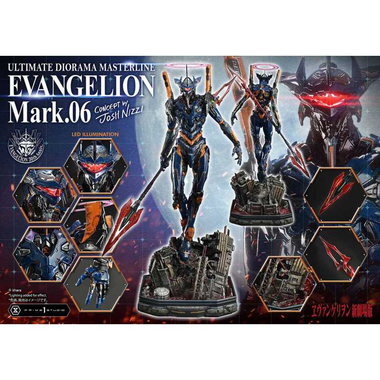 Prime 1 Studio Rebuild of Neon Genesis Evangelion - Mark.06 Bonus Version (Concepto de Josh Nizzi) Ultimate Diorama Masterline