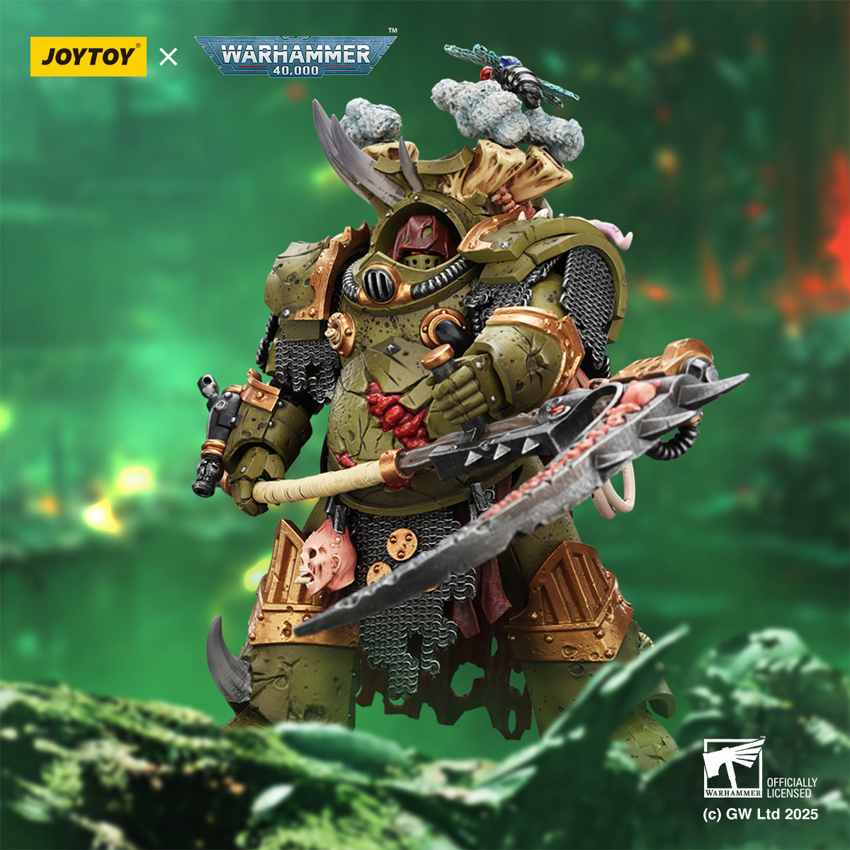 Joytoy - Guardia de la Muerte - Deathshroud Terminator 1 con Manreaper y Plaguespurter Gauntlets 1/18 - Warhammer 40k