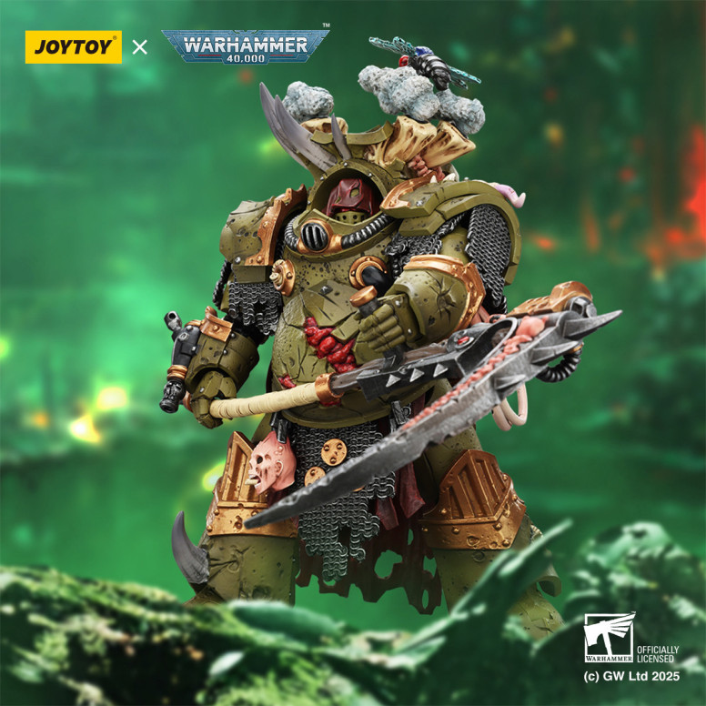 Joytoy - Guardia de la Muerte - Deathshroud Terminator 1 con Manreaper y Plaguespurter Gauntlets 1/18 - Warhammer 40k