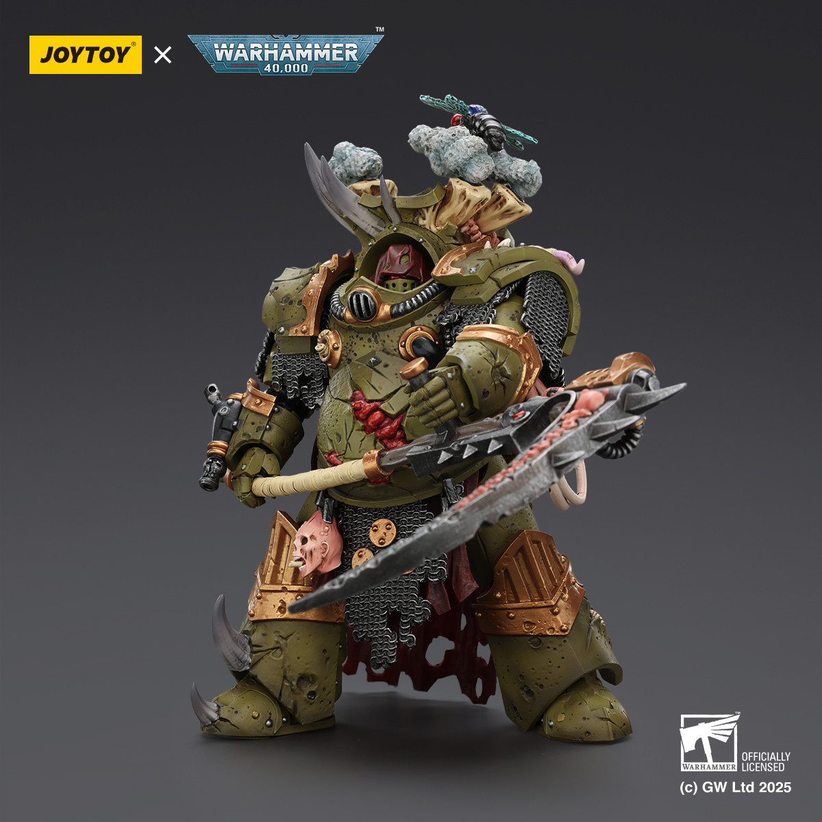 Joytoy - Guardia de la Muerte - Deathshroud Terminator 1 con Manreaper y Plaguespurter Gauntlets 1/18 - Warhammer 40k