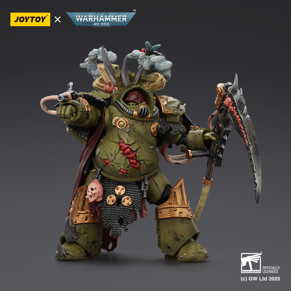 Joytoy - Guardia de la Muerte - Deathshroud Terminator 1 con Manreaper y Plaguespurter Gauntlets 1/18 - Warhammer 40k