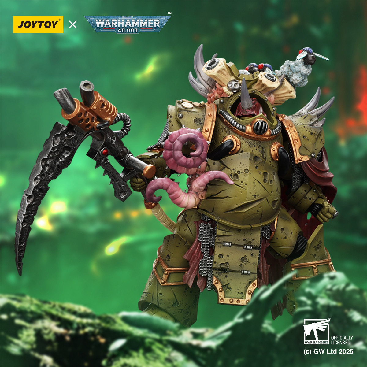 Joytoy - Guardia de la Muerte - Deathshroud Terminator 2 con Manreaper y Plaguespurter Gauntlets 1/18 - Warhammer 40k
